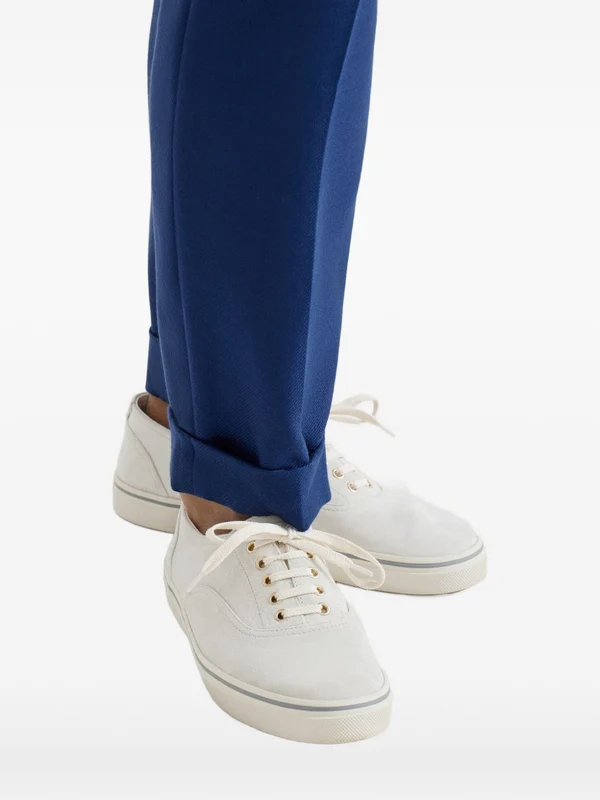 Brunello Cucinelli White Low Top Sneakers - Image 2