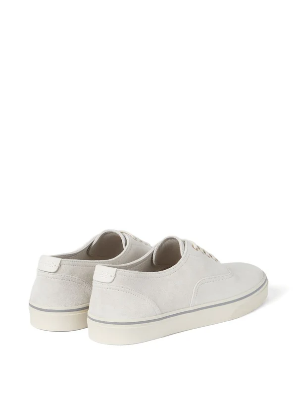 Brunello Cucinelli White Low Top Sneakers - Image 3
