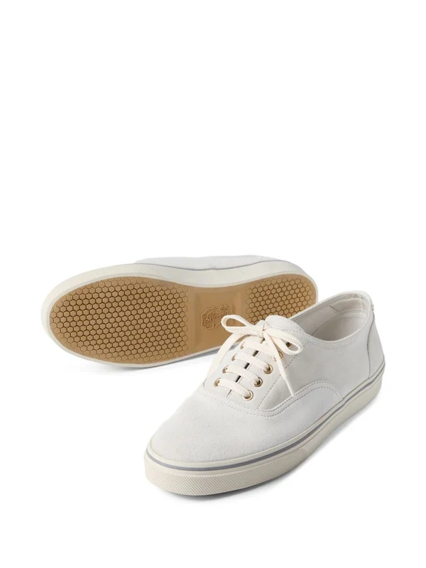 Brunello Cucinelli White Low Top Sneakers - Image 5