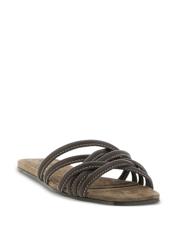 Brunello Cucinelli Brown Sandals - Image 2