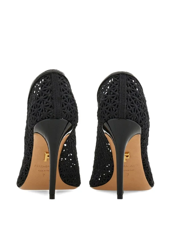 Ferragamo Black Pumps Heels - Image 5