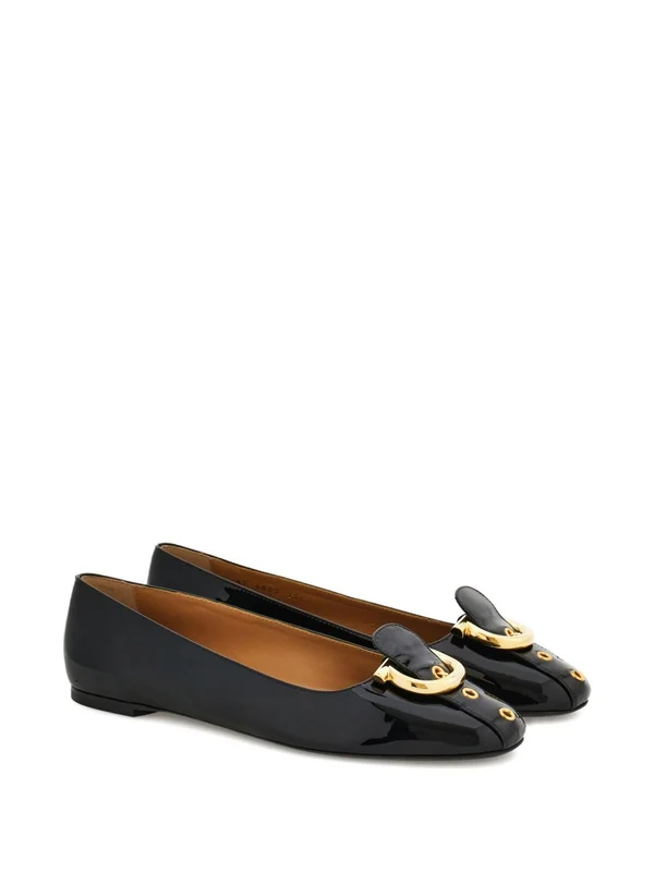Ferragamo Black Flat Shoes - Image 2