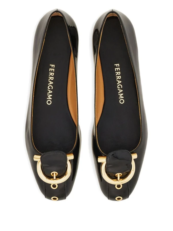 Ferragamo Black Flat Shoes - Image 3
