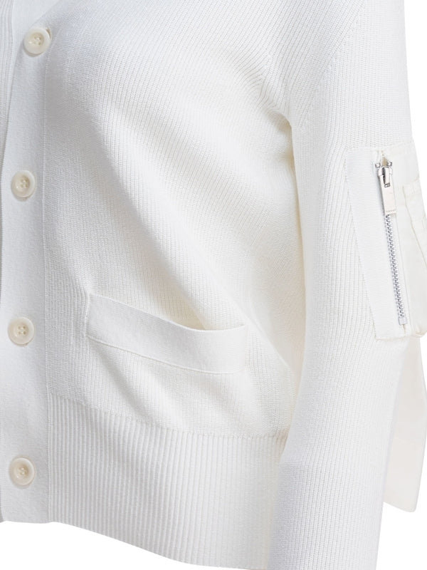 Sacai White Cardigans - Image 4