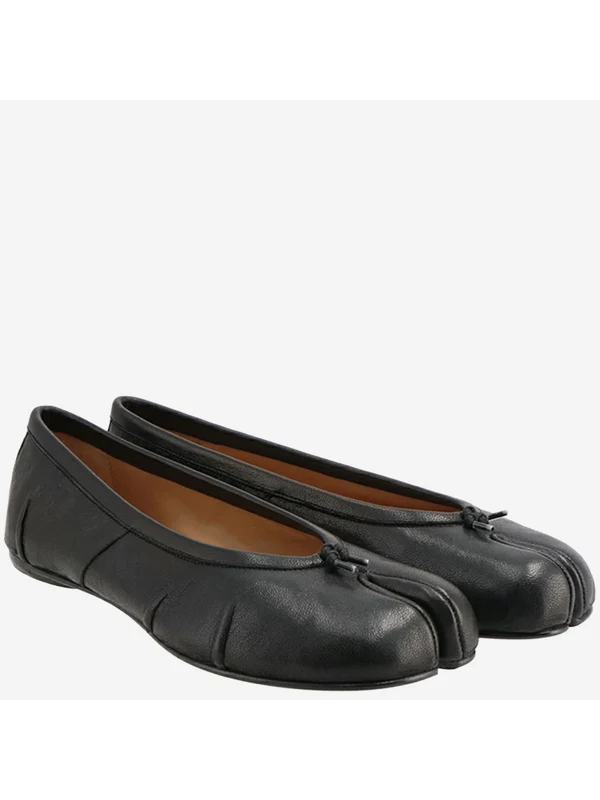 Maison Margiela Black Flat Shoes - Image 3