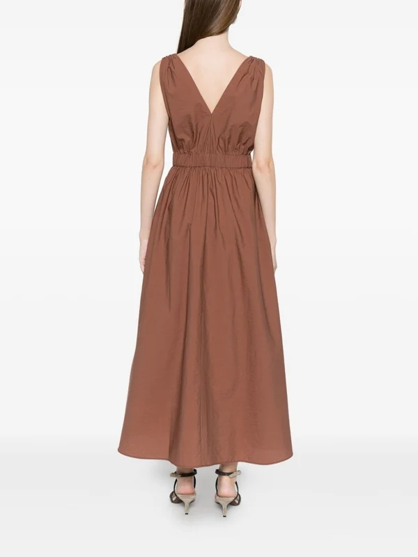 Brunello Cucinelli Brown Long Dress - Image 4
