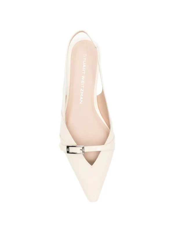 Stuart Weitzman White Flat Shoes - Image 2