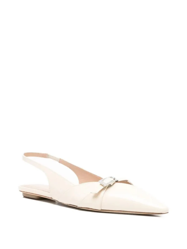 Stuart Weitzman White Flat Shoes - Image 3