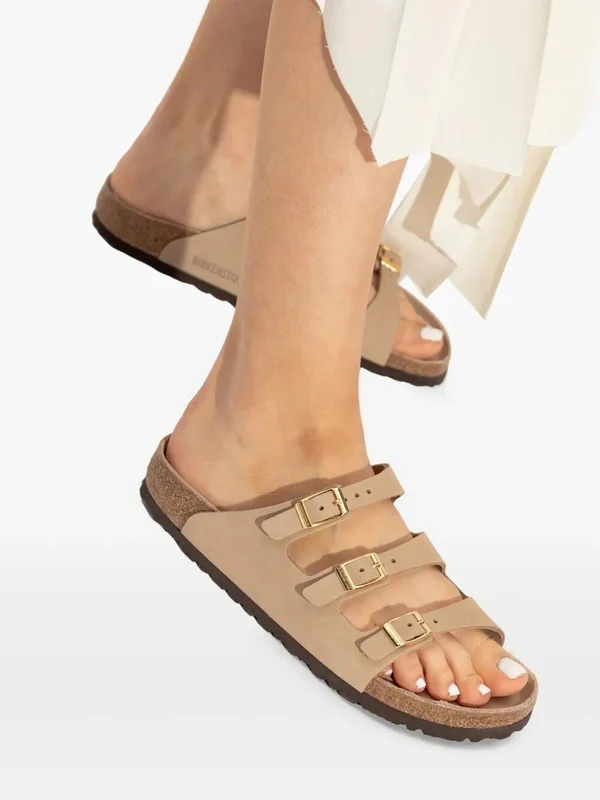 Birkenstock Beige Slides - Image 3