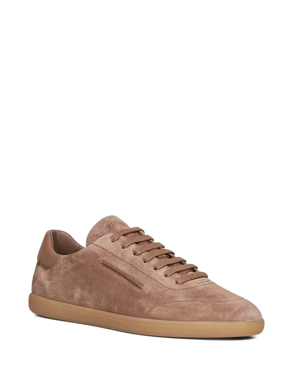 Z Zegna Brown Low Top Sneakers - Image 3