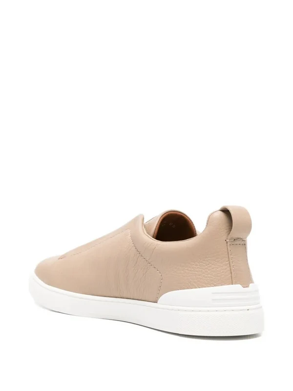 Z Zegna Beige Low Top Sneakers - Image 2