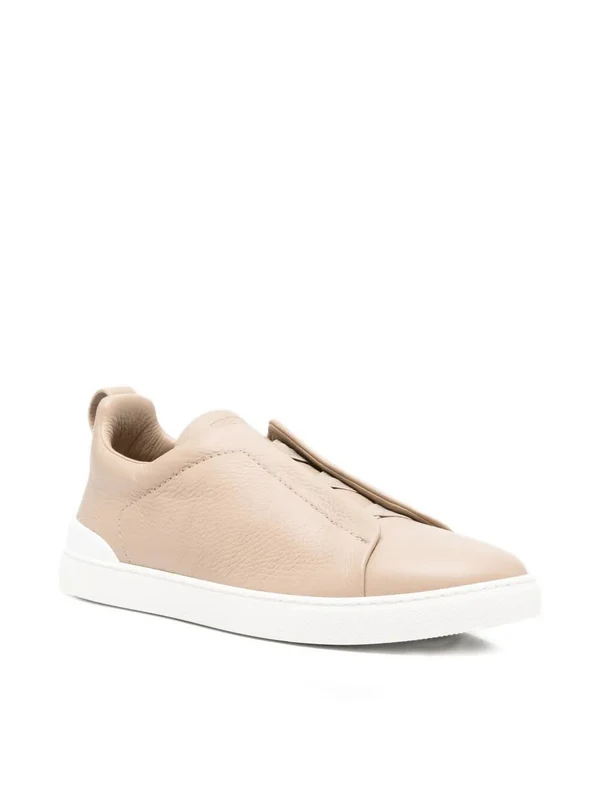 Z Zegna Beige Low Top Sneakers - Image 4