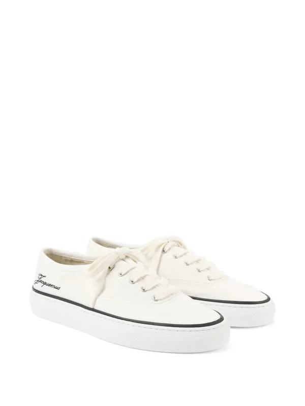 Jacquemus White Low Top Sneakers - Image 2