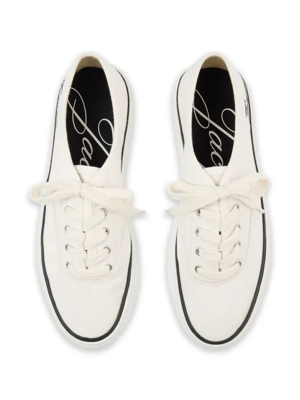 Jacquemus White Low Top Sneakers - Image 3