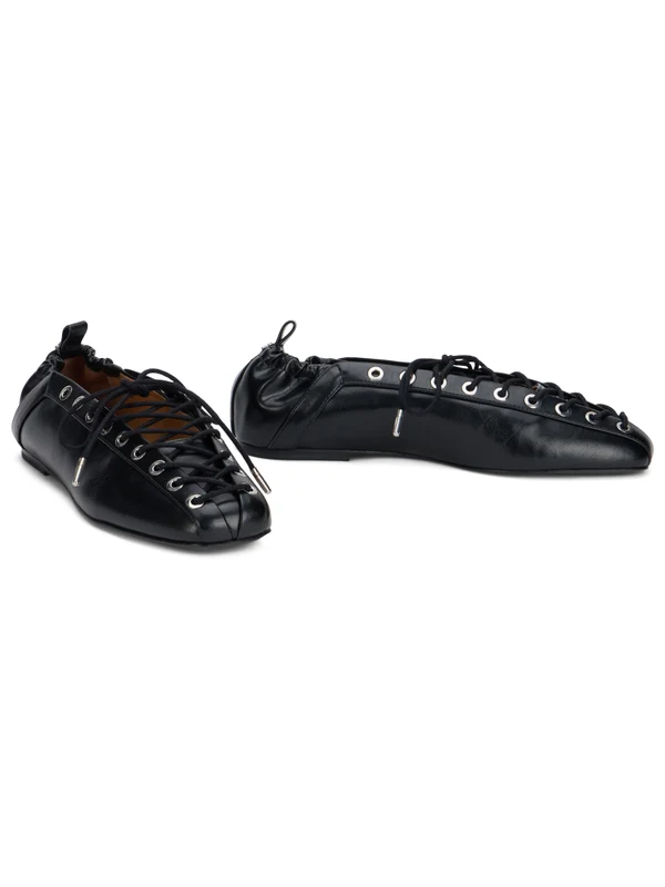 Ganni Black Flat Shoes - Image 3