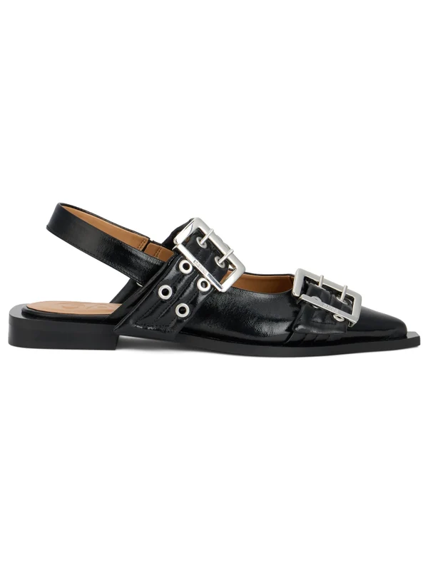 Ganni Black Flat Shoes - Image 2