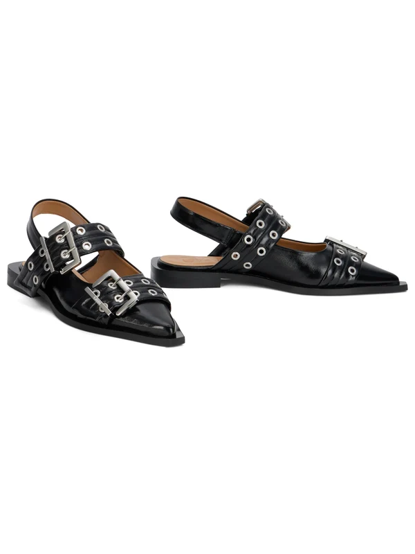 Ganni Black Flat Shoes - Image 3