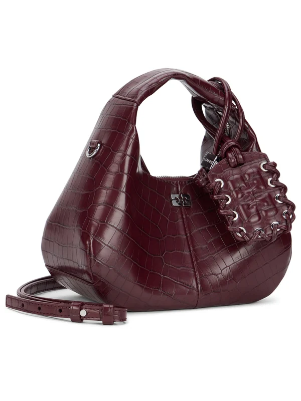 Ganni Burgundy Tote Bags - Image 2