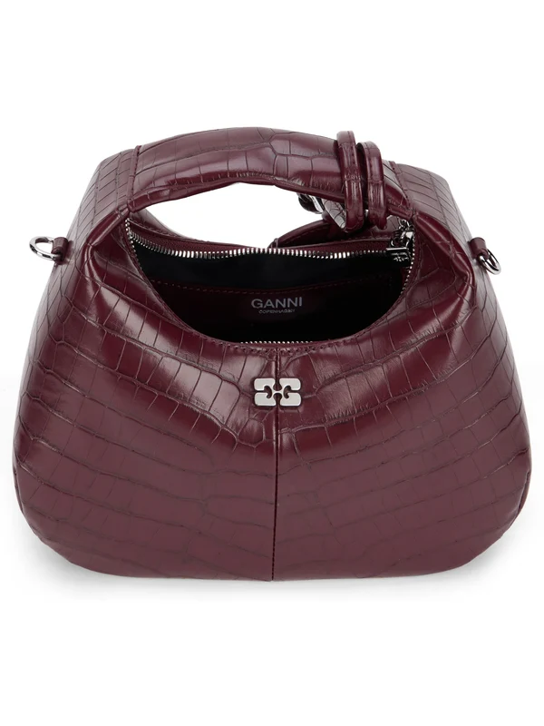 Ganni Burgundy Tote Bags - Image 4