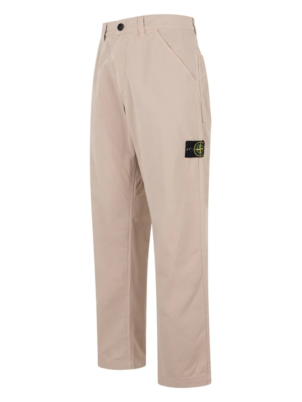 Stone Island Beige Casual Pants - Image 3