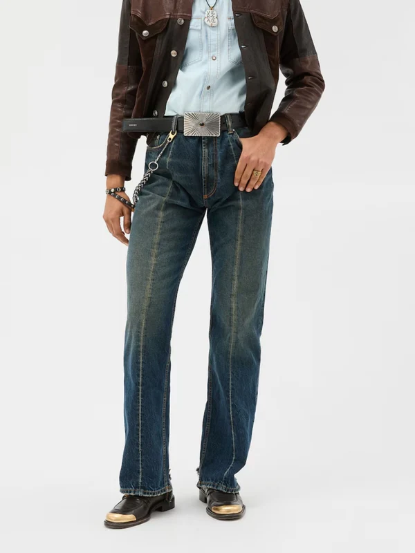 Versace Blue Denim Pants - Image 2