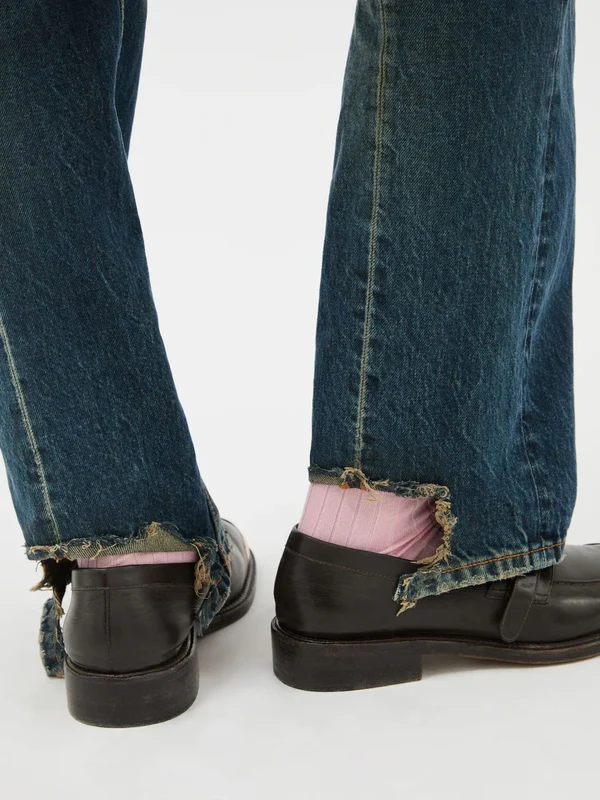 Versace Blue Denim Pants - Image 4