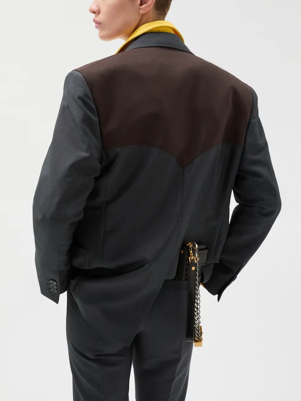 Versace Grey Tailored Jackets - Image 3
