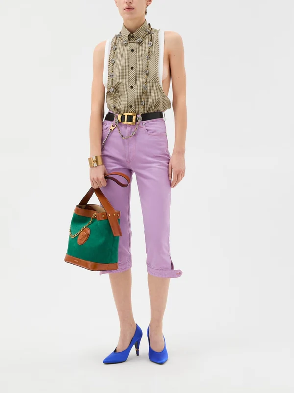 Versace Purple Shorts - Image 2