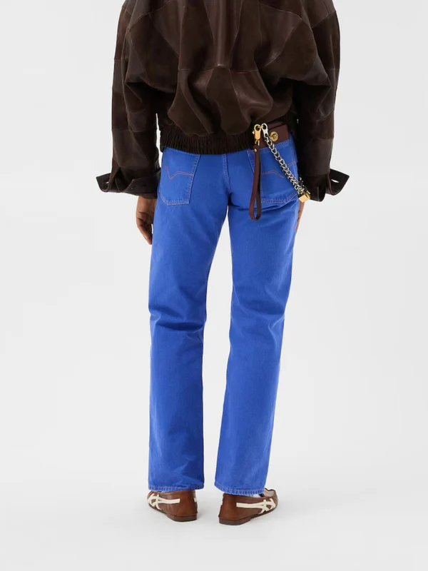 Versace Blue Denim Pants - Image 3