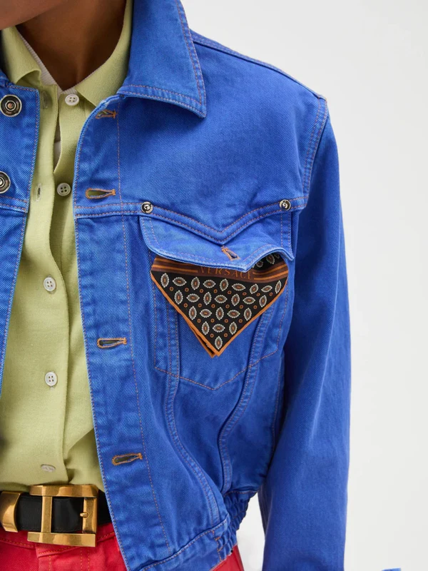 Versace Blue Trucker - Image 4
