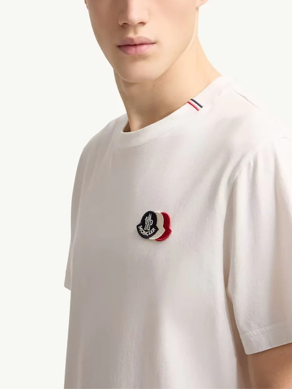 Moncler White Half Sleeve - Image 4