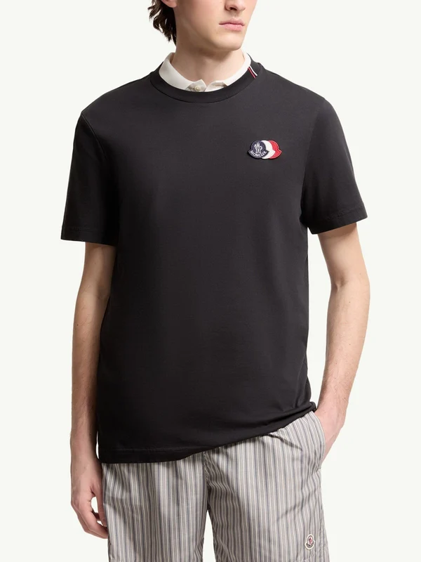 Moncler Navy Half Sleeve - Image 2