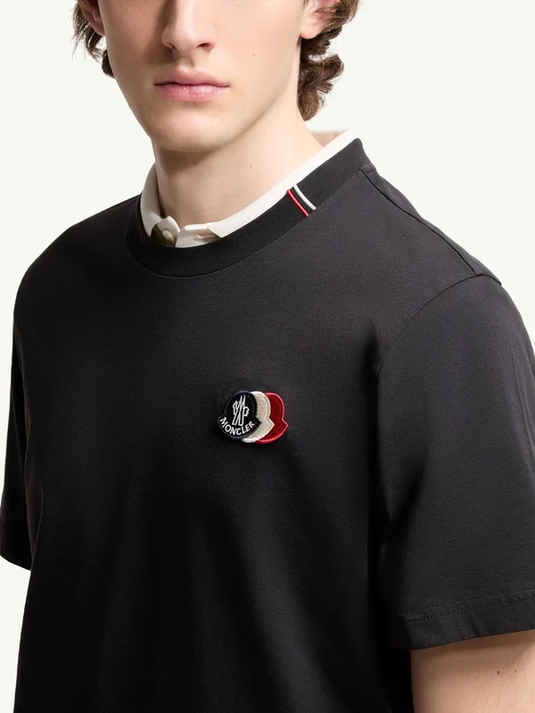 Moncler Navy Half Sleeve - Image 4