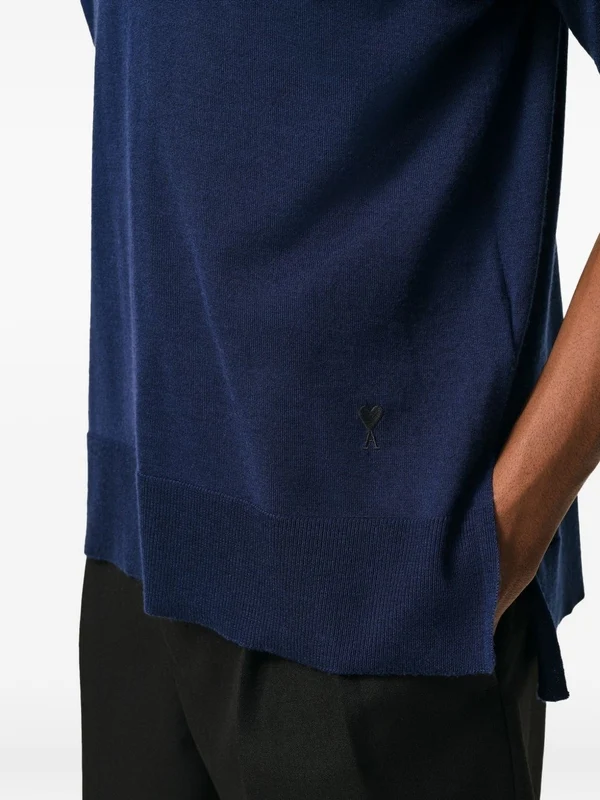 Ami Navy Polo Shirts - Image 4