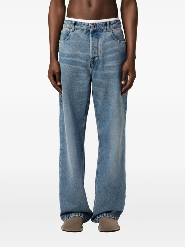 Ami Blue Denim Pants - Image 2
