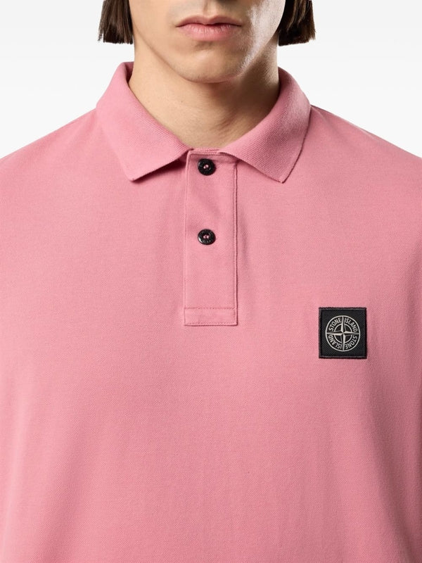 Stone Island Pink Polo Shirts - Image 3