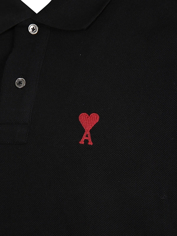 Ami Black Polo Shirts - Image 3