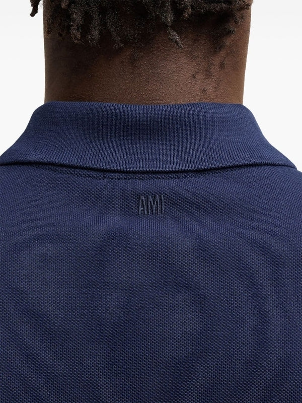 Ami Navy Polo Shirts - Image 4
