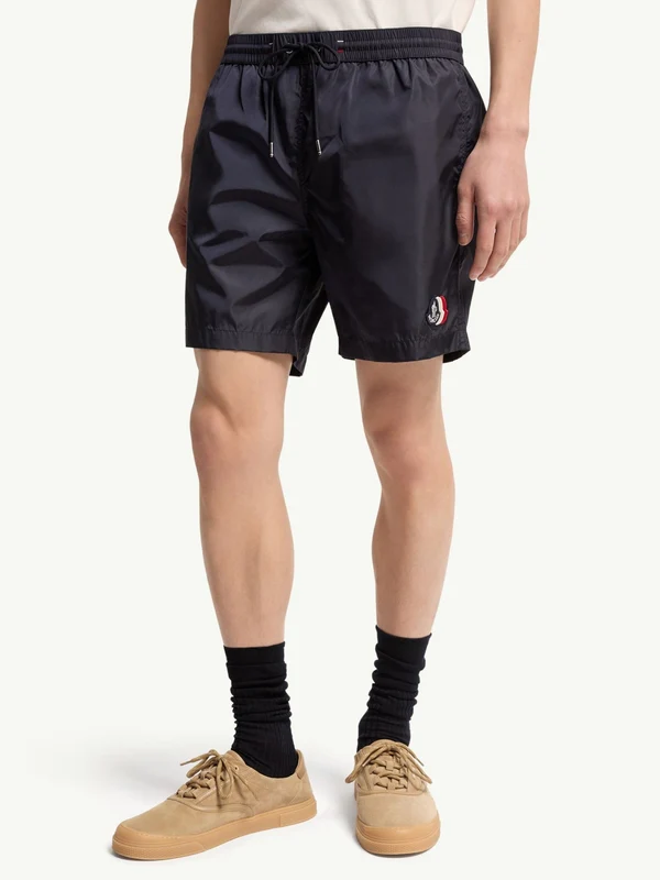 Moncler Navy Swim Shorts - Image 2