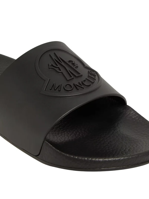 Moncler Black Slides - Image 4