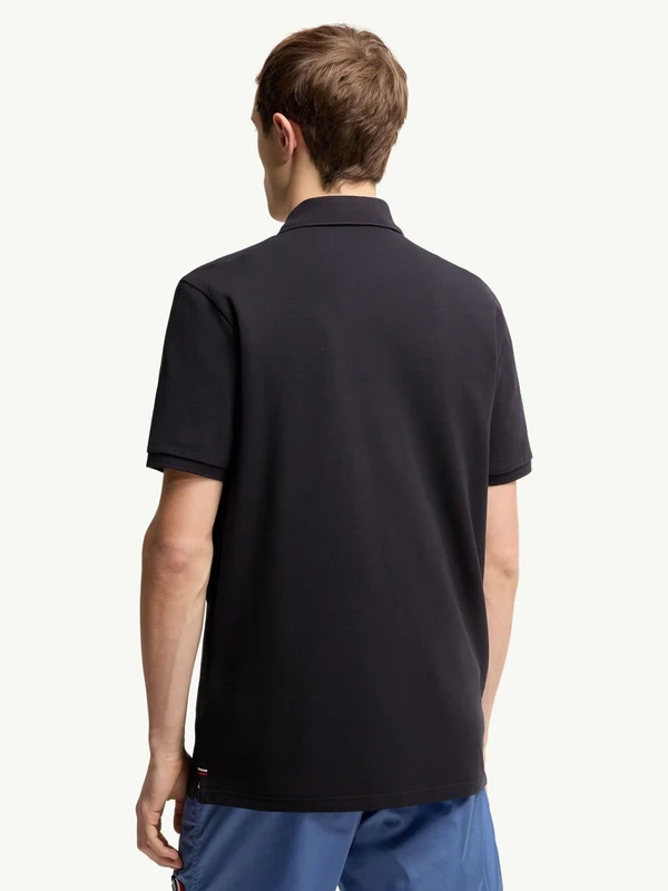 Moncler Navy Polo Shirts - Image 3