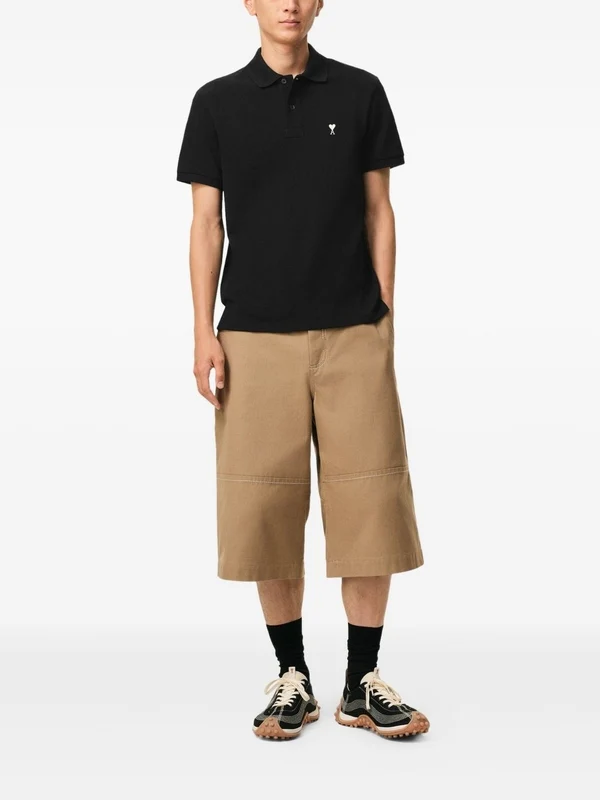 Ami Black Polo Shirts - Image 2