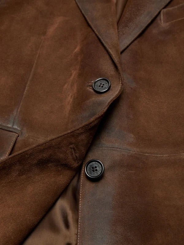 Suede Tailored Jacket - Image 4