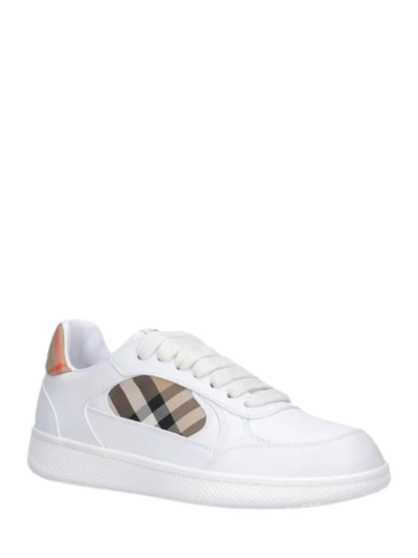 Burberry White Low Top Sneakers - Image 2