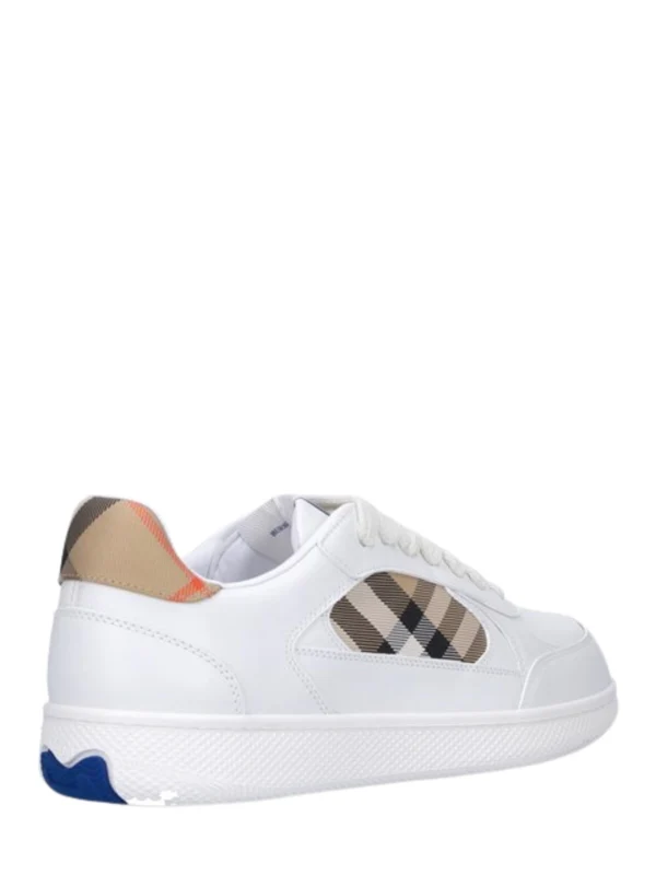 Burberry White Low Top Sneakers - Image 3