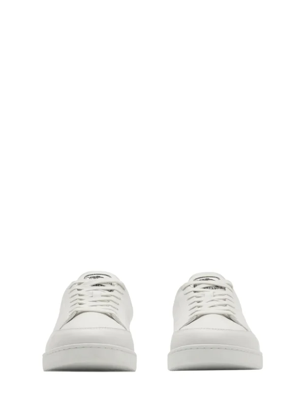Burberry White Low Top Sneakers - Image 2