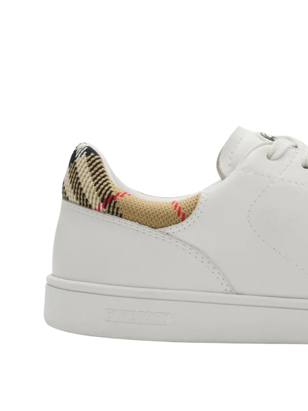 Burberry White Low Top Sneakers - Image 5