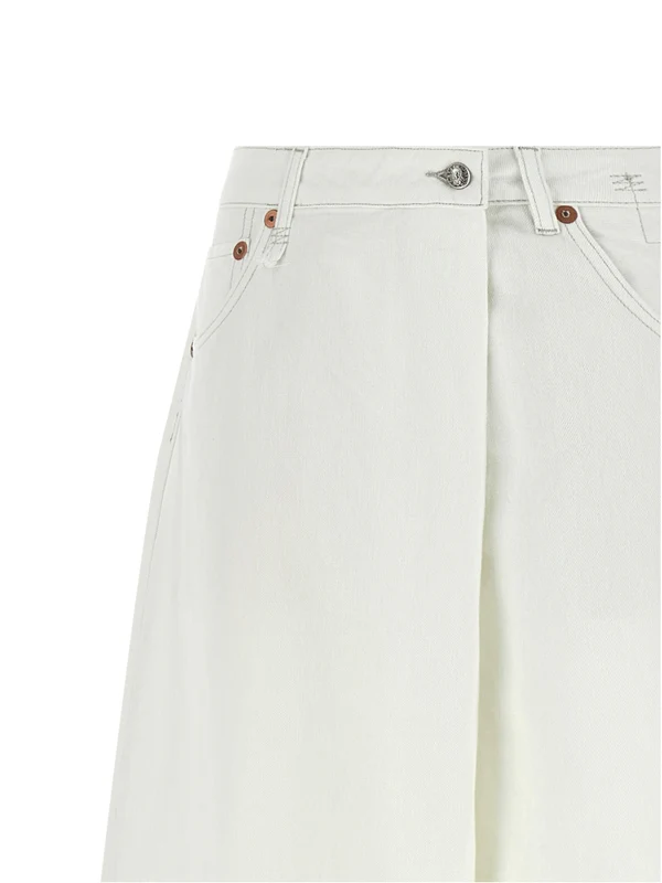 R13 White Denim Pants - Image 3