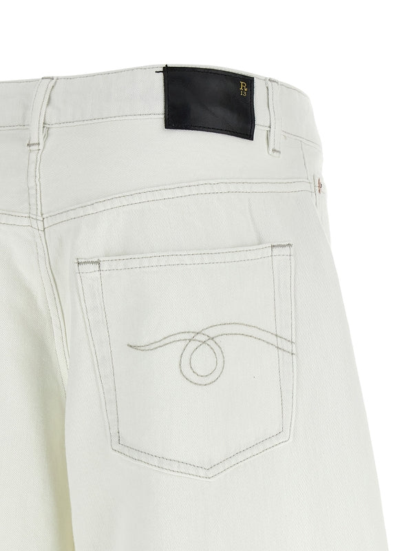 R13 White Denim Pants - Image 4