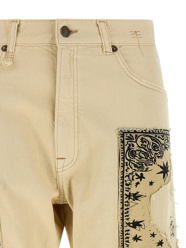 R13 Beige Denim Pants - Image 4
